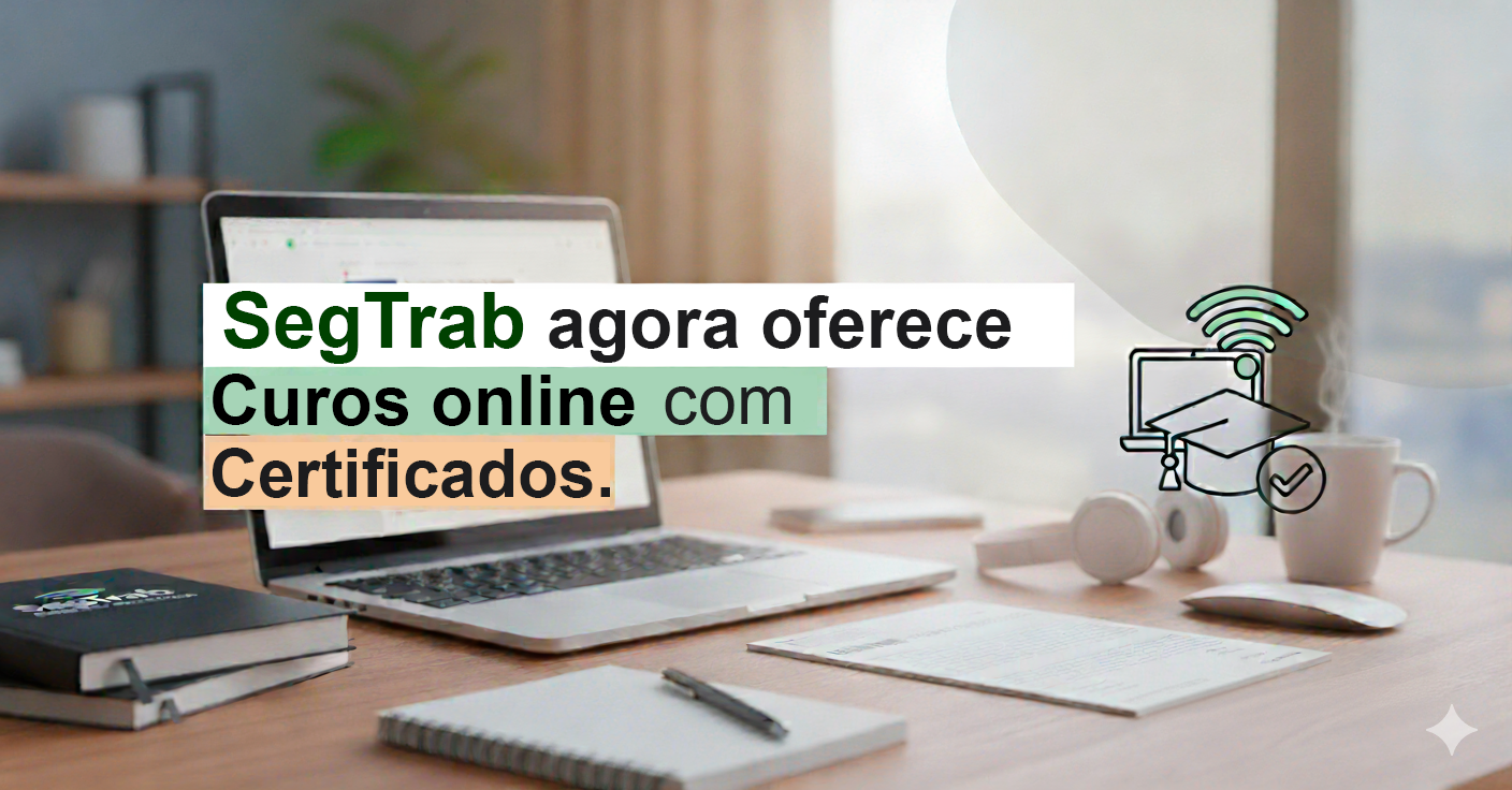 Banner de cursos online da SegTrab